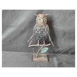 Decorative Animal Figurine Collection with Owl, Fox, and Puma