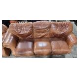 Brown Leather Sofa