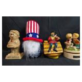 Collection of Assorted Decorative Figurines and Keepsakes