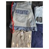 Collection of Mixed Graphic T-Shirts and Denim Skirt