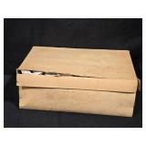 Box of Vintage Glass Holiday Ornaments with Original Packaging