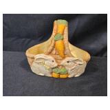 Easter Bunny Decor Collection including Rabbit Figurines and Decorative Baskets