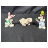 Easter Decor Collection: Basket, Figurines & Decorative Pieces