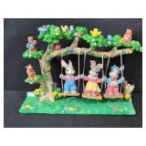 Easter Decor Collection: Basket, Figurines & Decorative Pieces