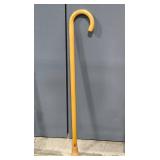 Assorted Mobility Aids: Foldable Walker, Crutches, and Cane