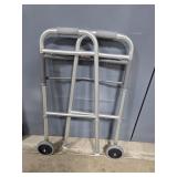 Assorted Mobility Aids: Foldable Walker, Crutches, and Cane