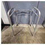 Assorted Mobility Aids: Foldable Walker, Crutches, and Cane