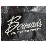 Pair of Leather Trench Coats - Black and Brown