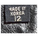 Pair of Leather Trench Coats - Black and Brown