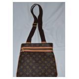 Louis Vuitton Bosphore Brown Shoulder Handbag