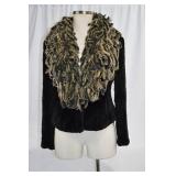 Cedrics Lux Fur Collection Laser Cut Rabbit Fringe Collar & Scarf