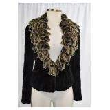 Cedrics Lux Fur Collection Laser Cut Rabbit Fringe Collar & Scarf