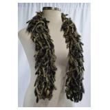 Cedrics Lux Fur Collection Laser Cut Rabbit Fringe Collar & Scarf
