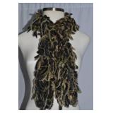 Cedrics Lux Fur Collection Laser Cut Rabbit Fringe Collar & Scarf