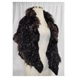 Cedrics Black Fur Wrap