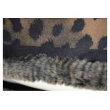 Wool Shawl with Rex Rabbit Border