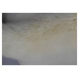 5" Cream Fur Scarf