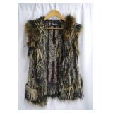 Cedrics Fur Vest with Hood, Small