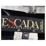 Escada Black Velvet Pants Made in Germany