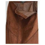Bernardo Collection Suede Skirt