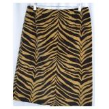Talbots Zebra Print Skirt, 10P