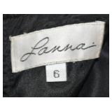 Lanna Black Leather Skirt, Sz 6