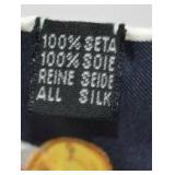 Chopard 100% Silk Scarf with Clown Motif