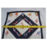 Chopard 100% Silk Scarf with Clown Motif