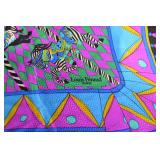 Vintage Louis Feraud Silk Scarf, Carousel Motif