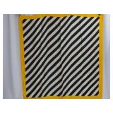 Vintage Black Striped Echo Scarf with Tag
