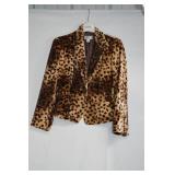 Talbots cheetah print Blazer/ 8