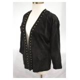 Lanna black suede Blazer