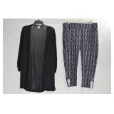 Chicos capris and cardigan. XL