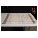 Colorful Handwoven Rag Rug - 42" x 22.5"