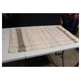 Colorful Handwoven Rag Rug - 42" x 22.5"