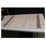 Colorful Handwoven Rag Rug - 42" x 22.5"