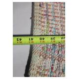 Colorful Handwoven Rag Rug - 42" x 22.5"