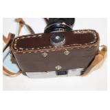 Vintage Nikkorex 35mm Film Camera with Leather Case
