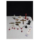 Assorted Collection of Cat Figurines and Decorative Items