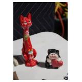 Assorted Collection of Cat Figurines and Decorative Items