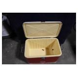 Vintage Thermos Brand Cooler with Red and White Design