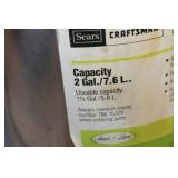 Craftsman Stainless Steel Sprayer with Funnel Top - 2 Gallon Capacity