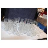 Collection of 40 Assorted Glassware - Tumblers, Pilsners, and Mugs