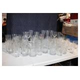 Collection of 40 Assorted Glassware - Tumblers, Pilsners, and Mugs