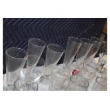 Collection of 40 Assorted Glassware - Tumblers, Pilsners, and Mugs