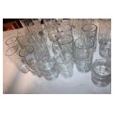 Collection of 40 Assorted Glassware - Tumblers, Pilsners, and Mugs