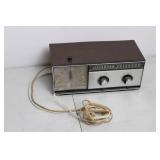 Vintage Philco AM/FM Woodgrain Alarm Clock Radio