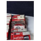 Lot of Craftsman Wood Cutting Band Saw Blades and Sanding Belts with Assorted Cleaning Pads