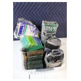 Lot of Craftsman Wood Cutting Band Saw Blades and Sanding Belts with Assorted Cleaning Pads