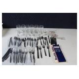 Republic Airlines Vintage Collection - Silverware and Glassware Set - Republic Airlines System Timetable